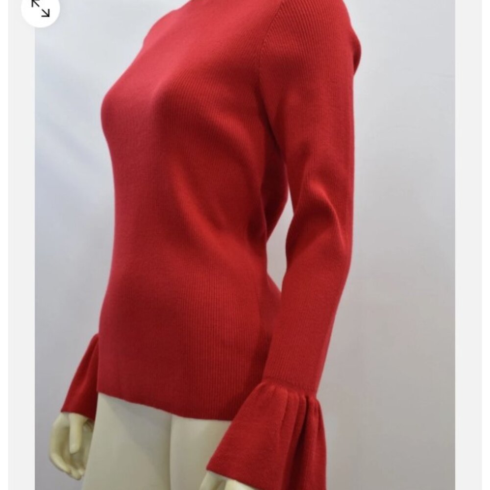Lauren Ralph Lauren Pullover Sweater, NEW,US M, Long Sleeve, Boat Neck, Red - Picture 2 of 10